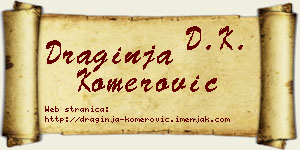 Draginja Komerović vizit kartica